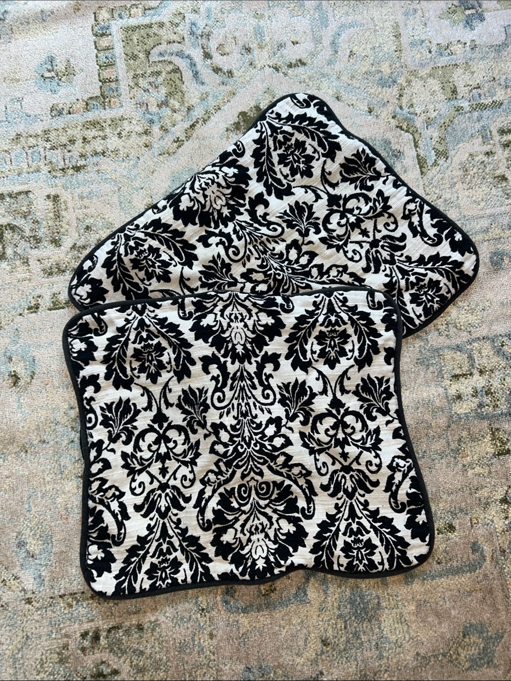 Two decorative pillow shams. Good condition.